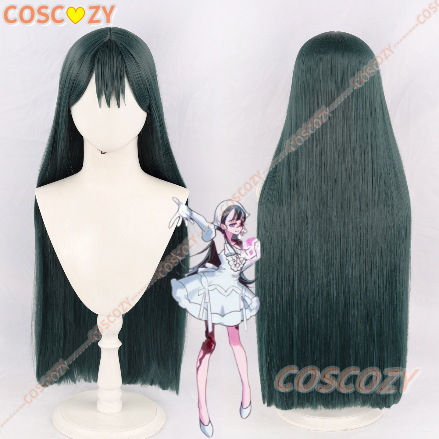 Anime Zombie Cosplay - Peruca de Cosplay Zombie Stage Sua