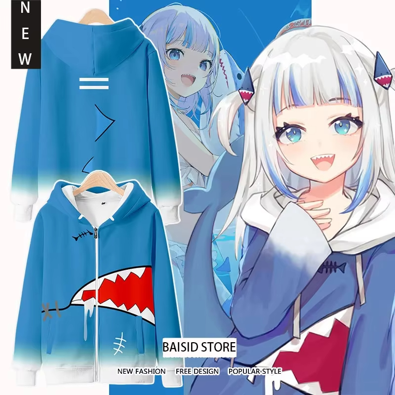 Anime Cosplay Shop - Anime gawr gura cosplay impressão 3d