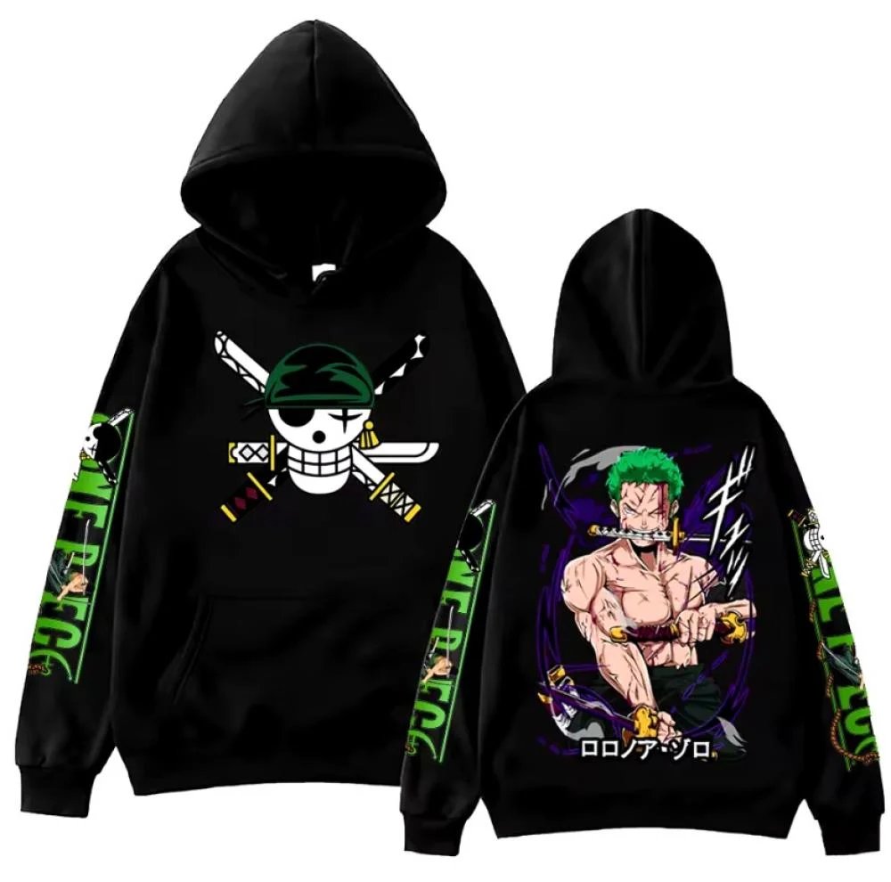 Anime Cosplay Shop - Moletom com Capuz One Piece Zoro