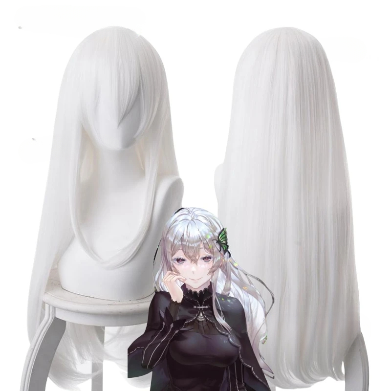 Cosplay Anime White Hair - RE: ZERO Começando a Vida em