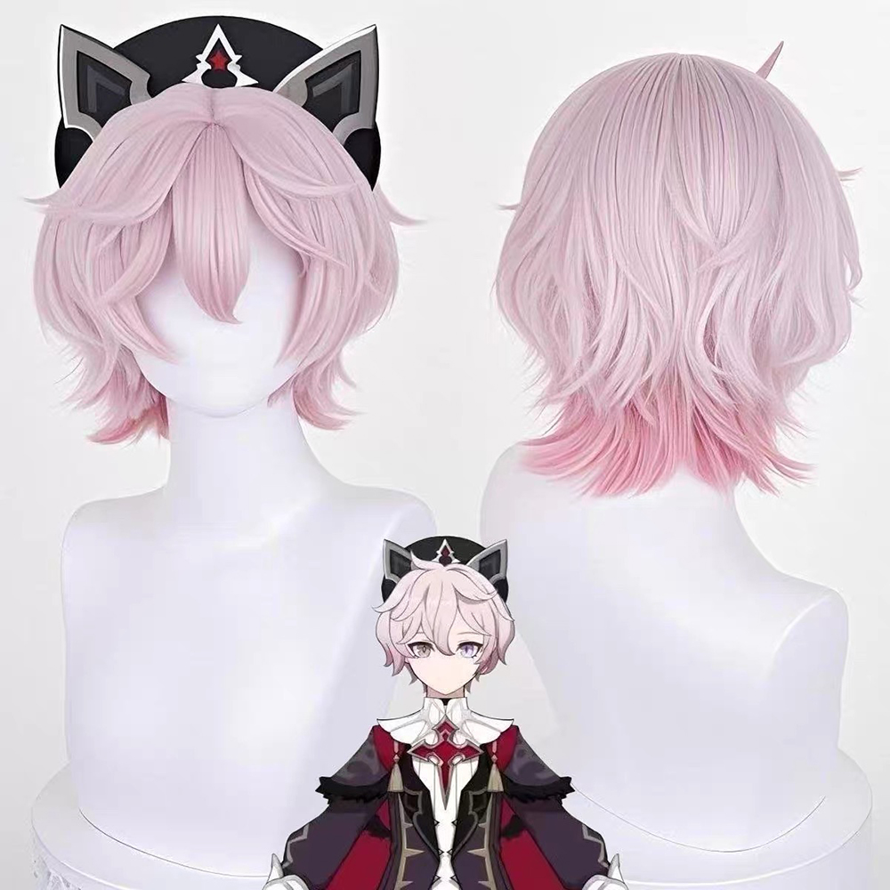 Cosplay Anime Online - Peruca de Cosplay Genshin Impact Dahlia