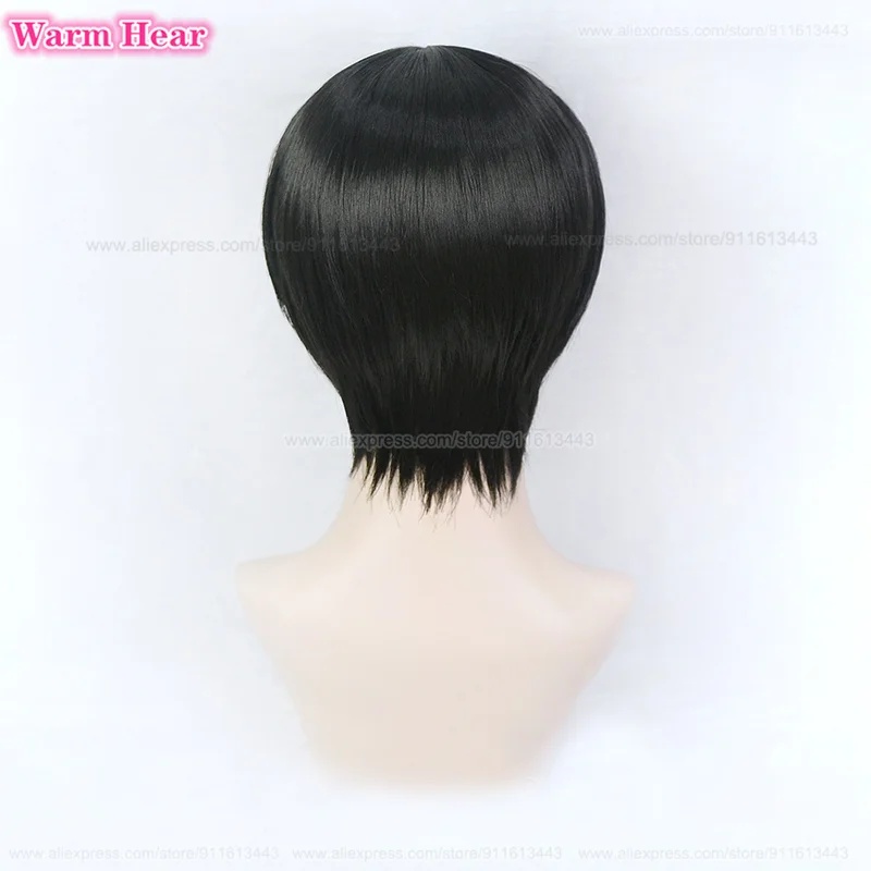 Cosplay Anime White Hair - f,5.g'6\j/8,Peruca de cabelo sintético resistente ao