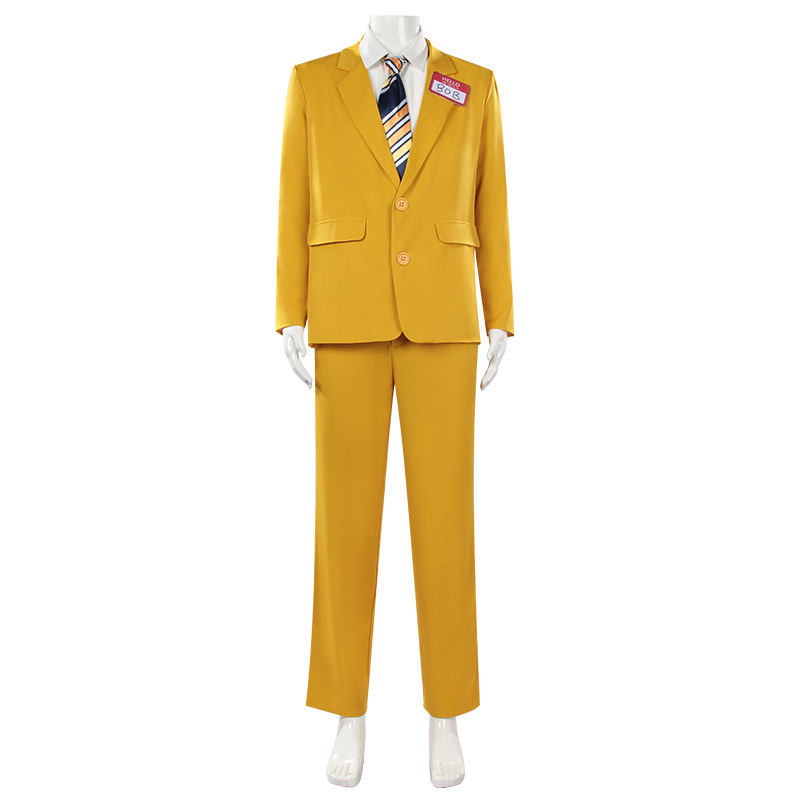Anime Cosplay Name - Conjunto de Terno Amarelo com Tema