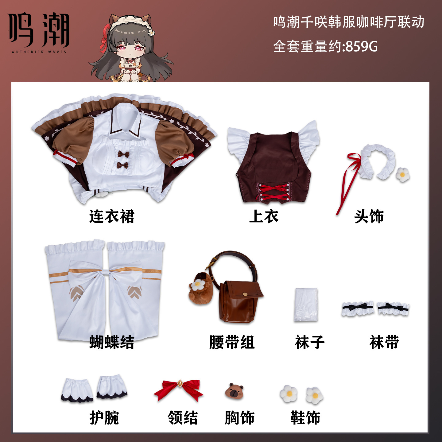 Fantasia de Cosplay Chisa de W - Anime Cosplay Shop avaliação e preço