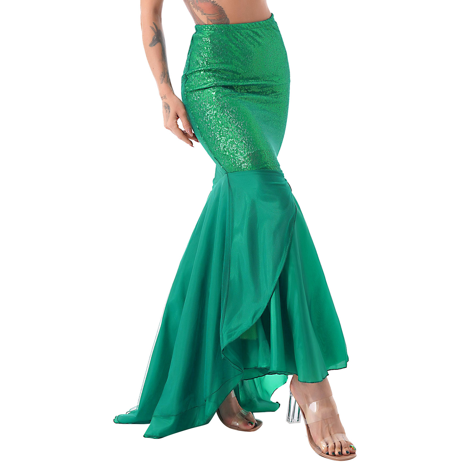 Lantejoulas feminino sereia tr - Anime Cosplay Little Girl avaliação e preço