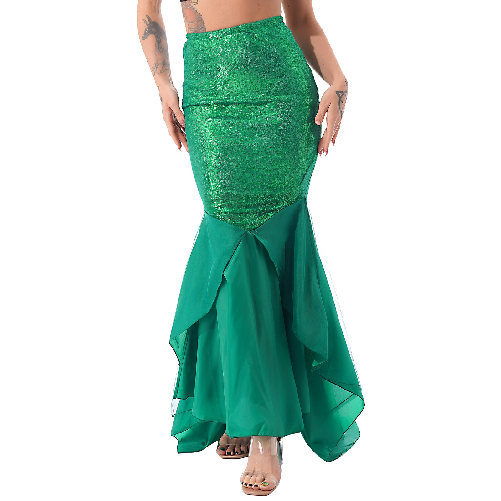 Lantejoulas feminino sereia tr - Anime Cosplay Little Girl avaliação e preço