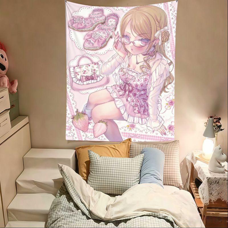 Tapeçaria VIKAMA Rosa de Menin - Anime Cosplay Girl Photo avaliação e preço