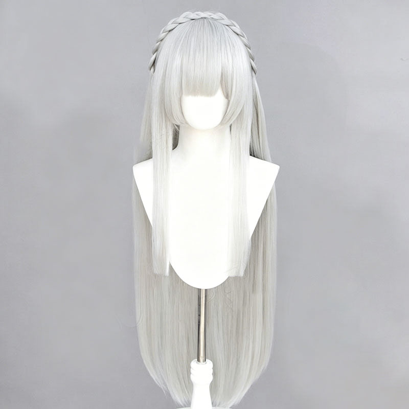 Peruca de cosplay anime re:zer - Cosplay Anime White Hair avaliação e preço