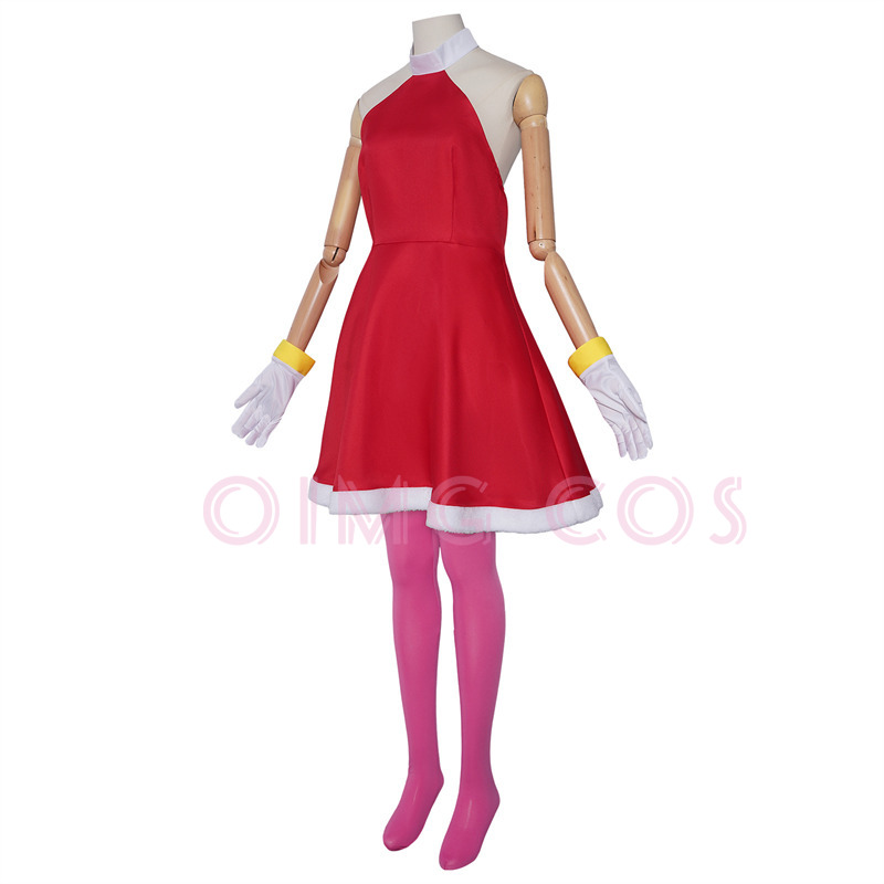 Fantasia Cosplay Amy Rose Adul - Anime Cosplay Costumes Female avaliação e preço