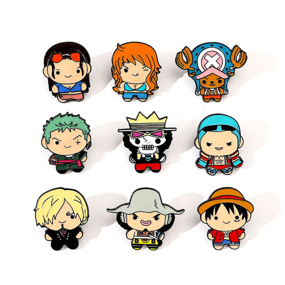 9 Peças Broche Criativo de Des - Anime Cosplay One Piece avaliação e preço