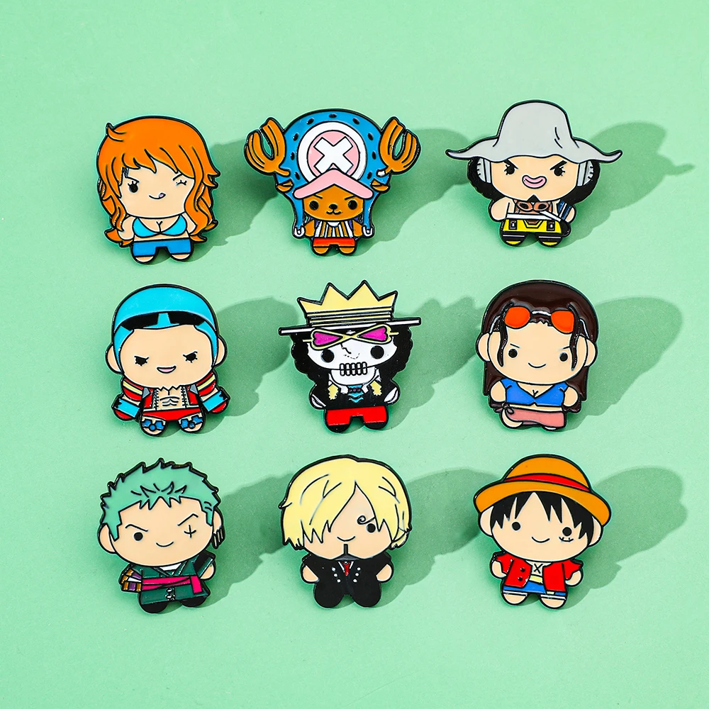 9 Peças Broche Criativo de Des - Anime Cosplay One Piece avaliação e preço