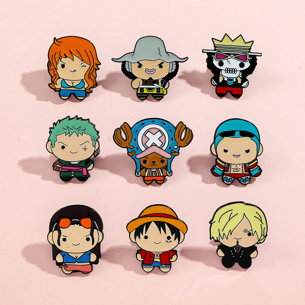 9 Peças Broche Criativo de Des - Anime Cosplay One Piece avaliação e preço