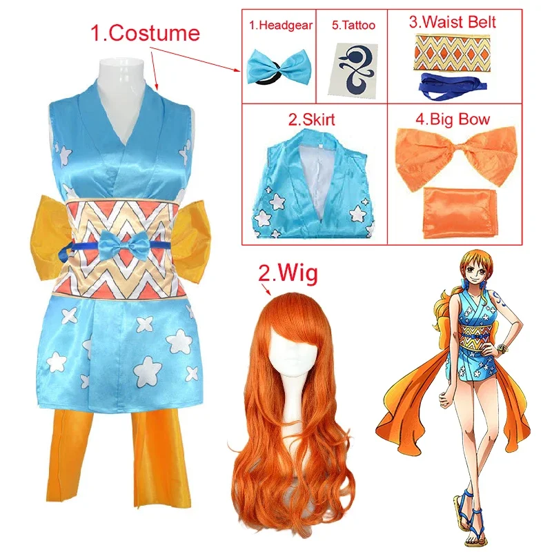 Fantasia de Cosplay Anime Nami - Anime Cosplay Name avaliação e preço