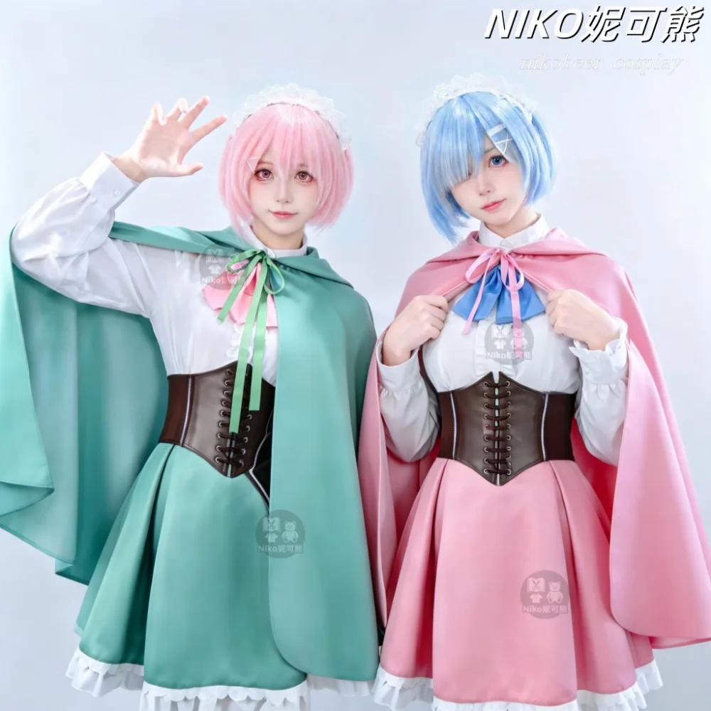 Fantasia de Cosplay Rem Ram co - Anime Cosplay Rem avaliação e preço