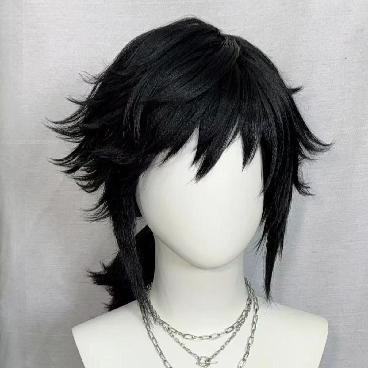 Peruca cosplay Tomioka Giyuu | - Anime Cosplay Recommendations avaliação e preço