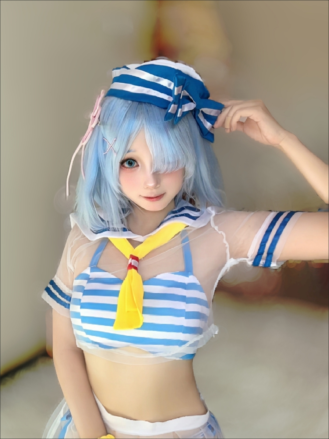 Fantasia Cosplay Re:Zero Rem - - Anime Cosplay Rem avaliação e preço