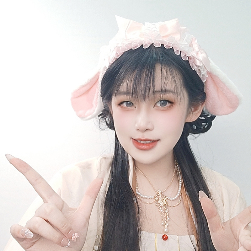 Lolita coelho orelha bandana m - Anime Cosplay Girl Photo avaliação e preço