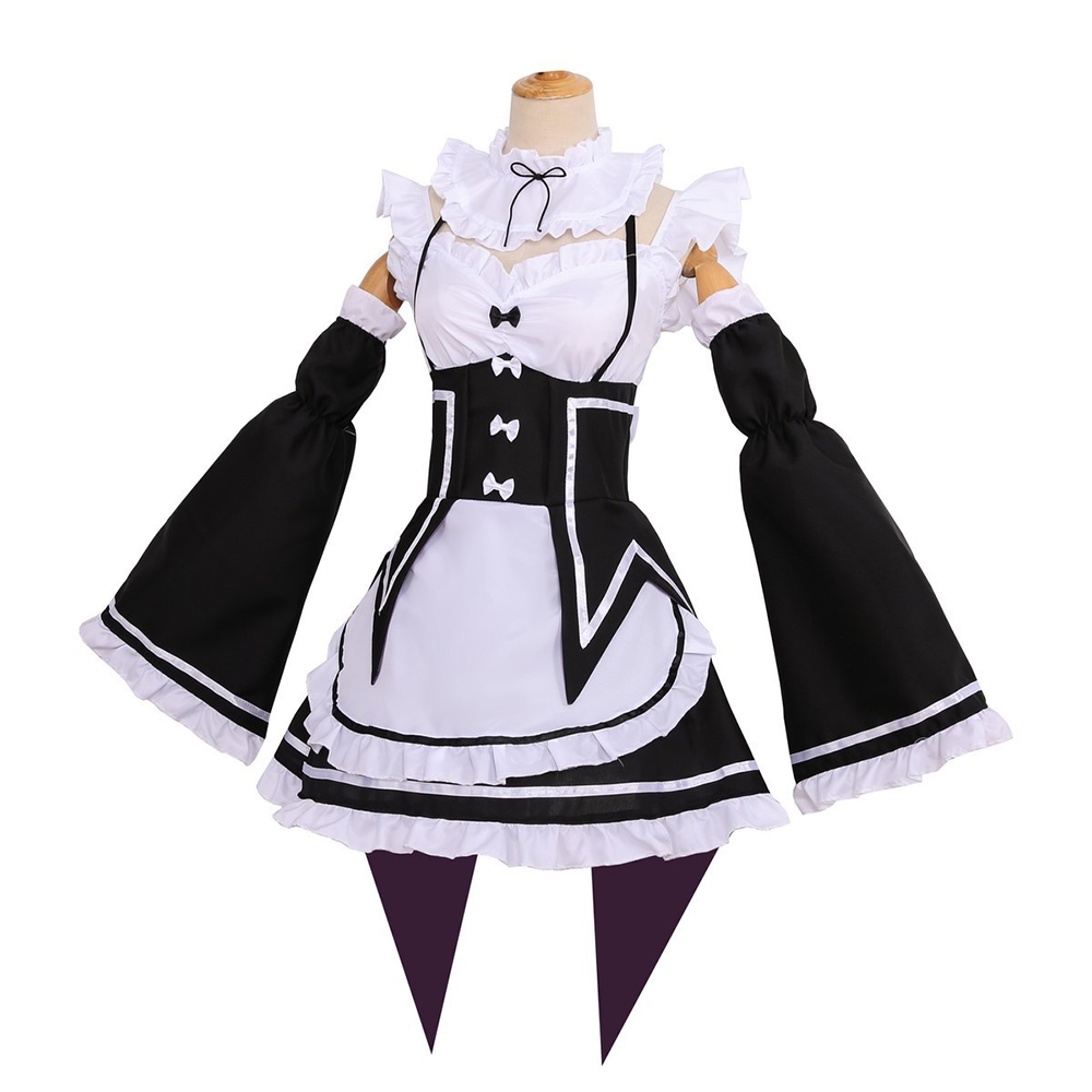 Fantasia de Cosplay Re Zero Ra - Anime Cosplay Rem avaliação e preço